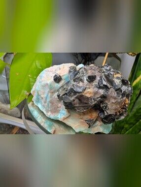 Rare Amazonite & Lepidolite Crystal Cluster